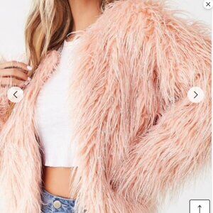Fun Faux Fur with metallic accent